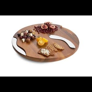 Nambe Cheese Block with Knife and Spreader